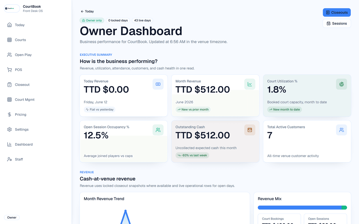 CourtBook desktop screenshot