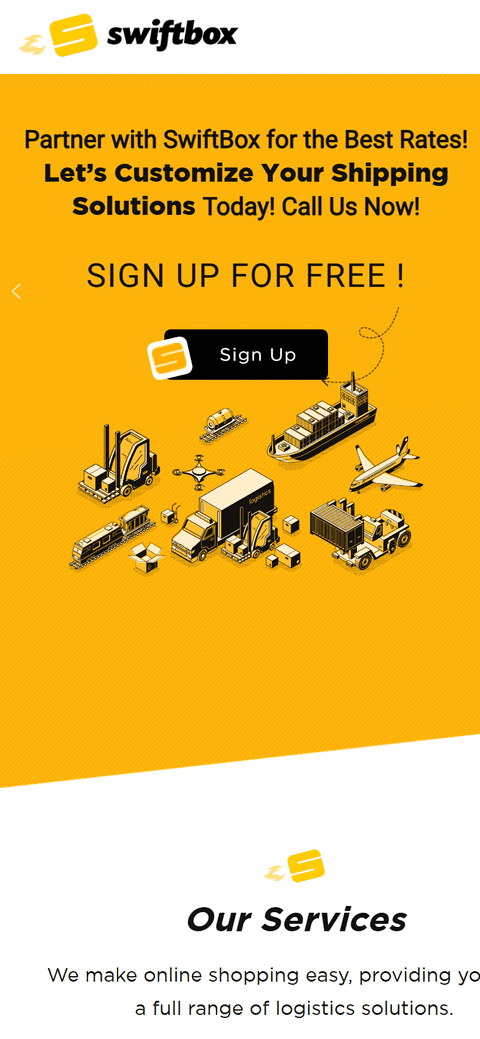 Swiftbox mobile screenshot